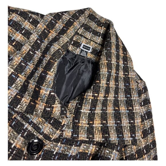RENUAR Tweed Luxury Designer Business Casual Winter Fall Jacket Coat Womens 14 - Picture 5 of 5